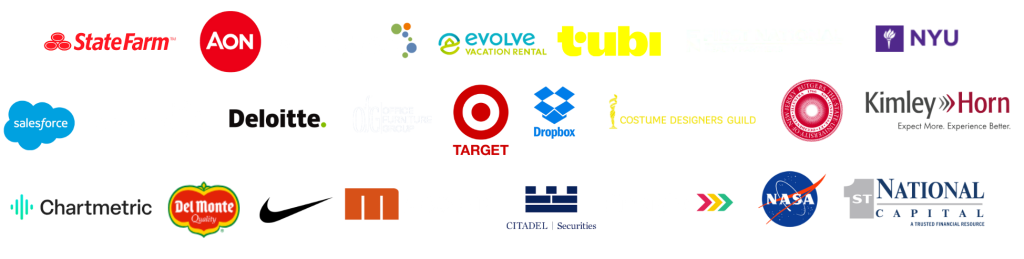 Target, Tubi, Nike, Dropbox, Clients